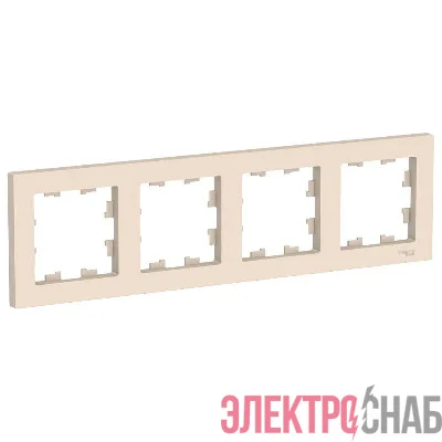 Рамка 4-м AtlasDesign универс. беж. SE ATN000204