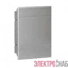 Щиток СП Тусо 24мод. с непрозрач. двер. 415х299х103мм сер. Ruvinil 68124С