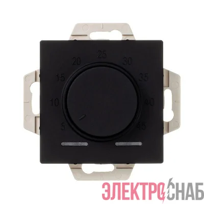 Механизм термостата AtlasDesign 10А электрон. для теплого пола с выносным датчиком +5град.C +45град.C в сборе карбон SchE ATN001035