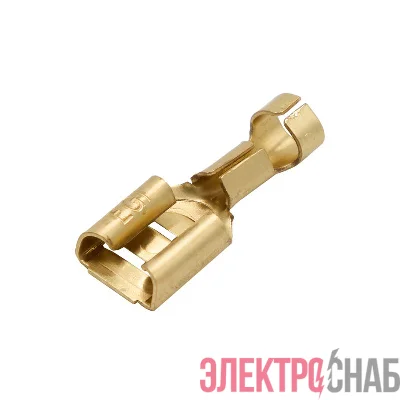 Наконечник без изоляции "розетка" 1.5-2.5кв.мм A=6.3х0.8мм (уп.100шт) DKC 2B02L