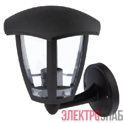 Светильник светодиодный садово-парковый ДБУ 07-8-005 Дели 1 8Вт 3000К IP44 6 гранный настенный черн. Эра Б0064299