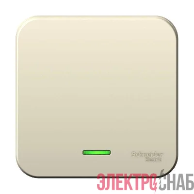 Выключатель 1-кл. ОП Blanca 6А IP20 (сх. 1) 250В с подсветкой с изолир. пластиной молочн. SE BLNVA061112