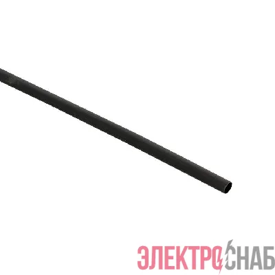 Трубка термоусадочная ТУТк с клеевым слоем нг 6/2 черн. 1м (уп.10м) PROxima EKF tut-k6-b