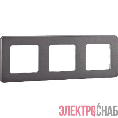 Рамка 3-м Inspiria дым. IEK 673957