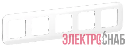 Рамка 5-м СП FLITE РУ-5-А-ФлБ бел. IEK FI-M52-31-20-K01