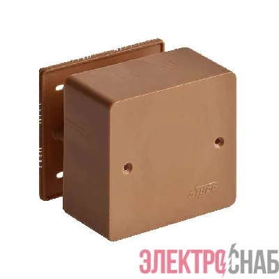 Коробка распределительная ОП 79х79х32мм IP40 дуб (темн. основа) Ruvinil 65004-08М