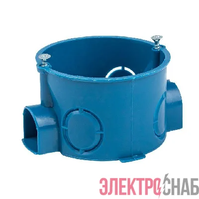 Коробка установочная КМТ-010-002 для твердых стен 68х42 с саморезами IP20 розн. стикер PROxima EKF plc-kmt-010-002-r
