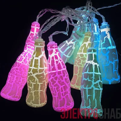 Гирлянда "Бутылочки" ILD-16WW-BT 16 LED 2.2м IP20 220В теплый бел. SHLights 4690601047267