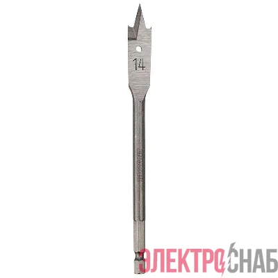 Сверло перовое по дереву 14мм (шестигранный хвостовик) Kranz KR-91-0664