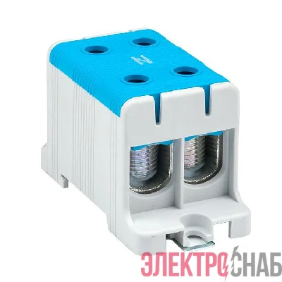 Клемма силовая вводная двойная КСВ 16-95кв.мм син. EKF plc-kvs2-16-95-blue