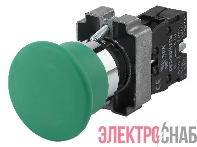 Кнопка LAY5-BC31 "Грибок" 1з BBG70-BC-K06E зел. ЭРА Б0045641