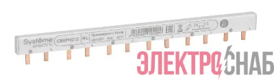 Шинка гребенчатая 2п (L1L2) 63А 12мод. 18мм SE C9XPH212