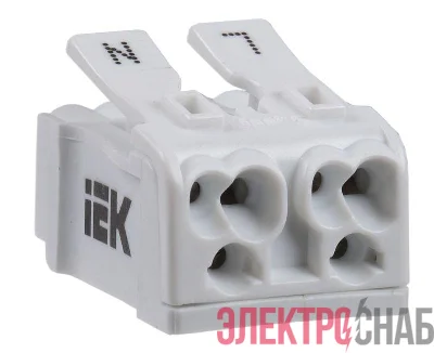 Клемма пружинная соединительная КСП2-L+N IEK UKZ-B06-2P-F0-E0-10