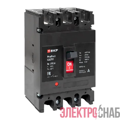 Выключатель автоматический 3п 200А 25кА LS250 ProPact EKF mccb-250-25-3-200-ls