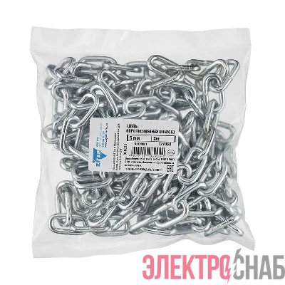 Цепь короткозвенная 5мм DIN 766 (3м) Tech-Krep/Zitar 127868