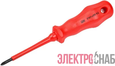 Отвертка диэлектрическая крестовая Ph1х80мм K2 1000В ARMA2L 3 IEK A2L3-SC30-K2-PH-10-080