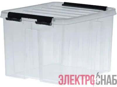 Ящик 210х170х135 мм с крышкой и клипсами прозрачный Rox Box 3 Rox Box 3