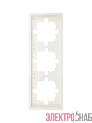 Рамка 3-мест. горизонт. ZIMA слон. кость LEZARD 704-9000-148