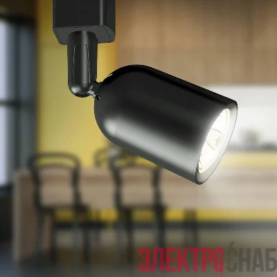 Светильник трековый TR41-GU10 BK MR16 1ф черн. Эра Б0054171