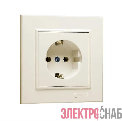 Розетка 1-м СП Karea 16А IP20 с/з крем. Makel 56010028