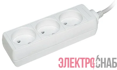 Удлинитель 3х1.5м без заземл. 10А IP20 У3 2P 250В 2х0.75 IEK WYP10-06-03-01-N