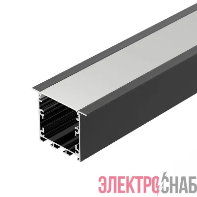 Профиль LINIA49-F-S-2000 BLACK L2000 алюм. Arlight 041873