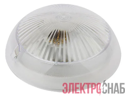 Светильник "Сириус" НБП 06-60-001 max 60Вт E27 IP54 D220 круг поликарбонат призма ЭРА Б0048029