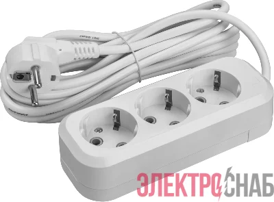 Удлинитель 3х10м с заземл. 16А IP20 90520 OPE-S-03-1000-Е-3х1 ОНЛАЙТ 90520
