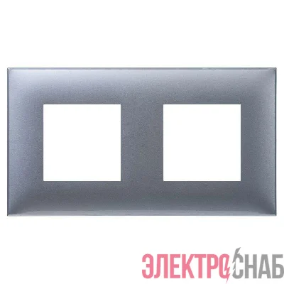 Рамка 2-м 4мод. Avanti "Закаленная сталь" DKC 4404904