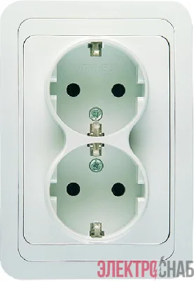 Розетка 2-м Mimoza с заземл. Makel 12057