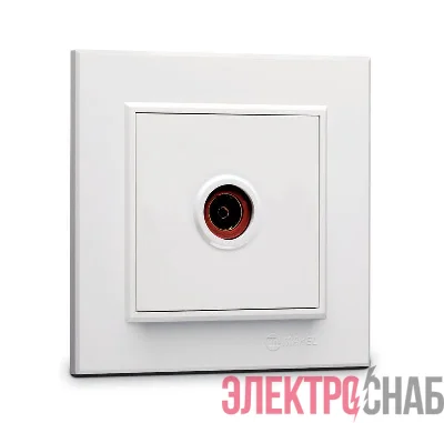 Розетка телевизионная проходная TV 1-м СП Karea IP20 6дБ бел. Makel 56001007