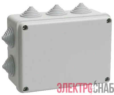Коробка распаячная ОП 150х110х70 IP55 KM41242 (10 каб.ввод.) IEK UKO10-150-110-070-K41-55