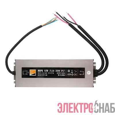 Блок питания для светодиод. ленты BSPS 12В 25.00А=300Вт IP67 JazzWay 5062085