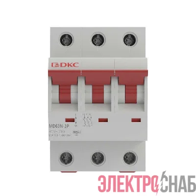 Выключатель автоматический модульный 3п C 10А 6кА MD63N YON MD63N-3PC10