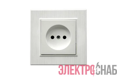 Розетка 1-м Karea LINE STAR без заземл. жемчуж. Makel 86100022