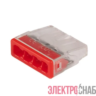 Клемма монтажная нажимного соединения PTC-4P 2273-244 450В 32А 0.14-4.0кв.мм Jazzway 5051157