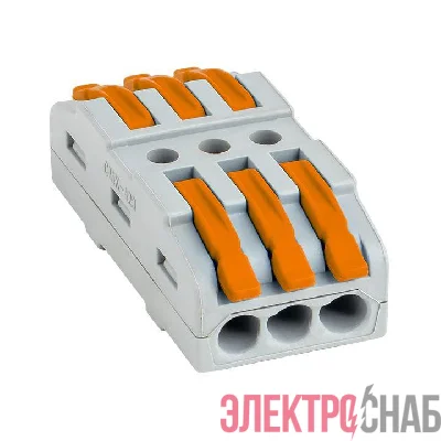 Клемма строительно-монтажная СМК проходная 222-423 3п 0.08-4кв.мм (уп.25шт) PROxima EKF plc-smk-423