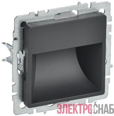 Подсветка светодиодная BRITE встраив. ПЛ20-БрГ механизм графит IEK BR-FL20-K53