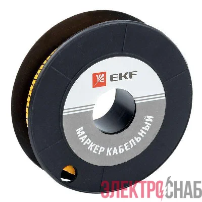 Маркер каб. 1.5кв.мм &amp;quot;1&amp;quot; (к-1000ед) (ЕС-0) EKF plc-KM-1.5-1