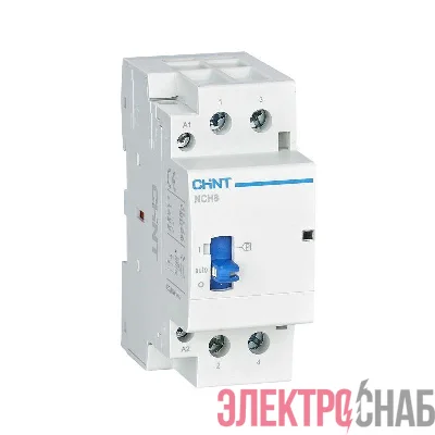 Контактор модульный NCH8-63M/20 AC 220-240В 50/60Гц ручное управление (R) CHINT 257445