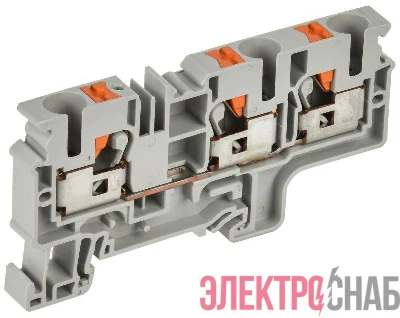 Колодка клеммная CP-MC 3 вывода 10кв.мм сер. IEK YCT22-00-3-K03-010