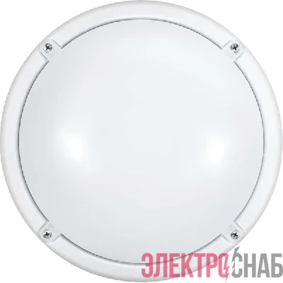 Светильник светодиодный 71 623 OBL-R1-12-4K-WH-IP65-LED-SNRV 12Вт 4000К IP65 900лм ЖКХ с оптико-акустич. датчиком круг бел. (аналог НПП) ОНЛАЙТ 71623