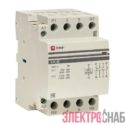 Контактор модульный КМ 40А 2NО+2NC (3 мод.) PROxima EKF km-3-40-22