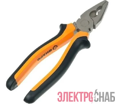 Плоскогубцы (пассатижи) 200мм двухкомпонентн. рукоятки никелир. Вихрь 73/6/3/8