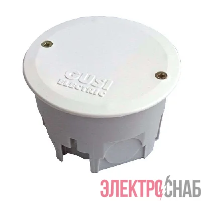 Коробка распределительная СП 68х45мм IP30 для сплошн. стен кругл. сер. ГУСИ С3В70К Евро