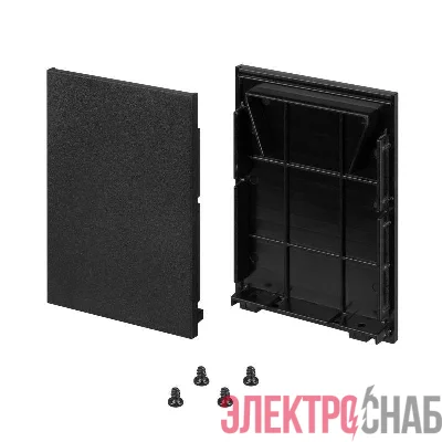 Заглушка LINE-5075-HONEYCOMB BLACK глухая металл (комплект) Arlight 044882