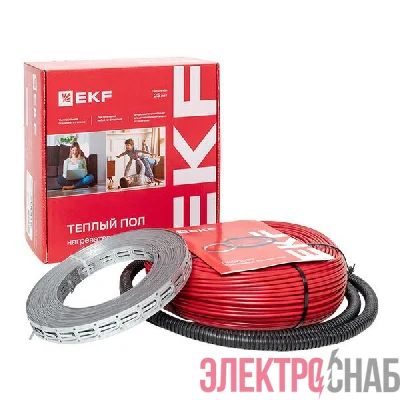 Комплект &quot;Теплый пол&quot; (кабель) 2000Вт 143м 13.5кв.м EKF nk-2000