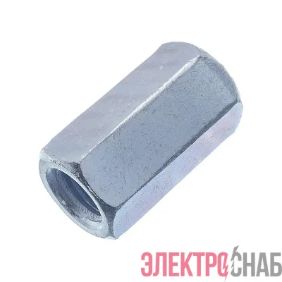 Гайка соединительная М8 DIN 6334 класс прочн. 6 цинк (уп.50шт) пакет СТРОЙМЕТИЗ UTORM3050058
