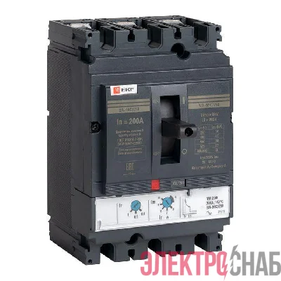 Выключатель авт. 3п ВА-99C 250/200А 45кА EKF mccb99C-250-200