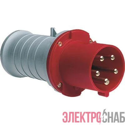 Вилка эл. каб. 63А 3P+N+E IP44 ABB 2CMA166764R1000